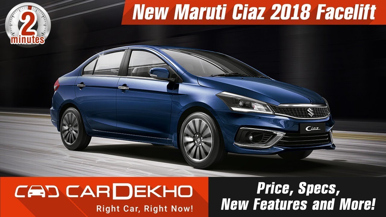 New Maruti Ciaz 2018 Facelift | Price, Specs, New Features and More!